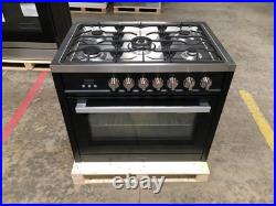 36 in. Gas Range, 5 Burners, Matte Black (OPEN BOX, COSMETIC IMPERFECTIONS)