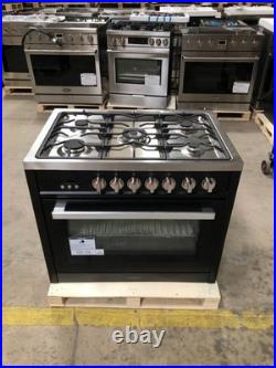 36 in. Gas Range, 5 Burners, Matte Black (OPEN BOX, COSMETIC IMPERFECTIONS)