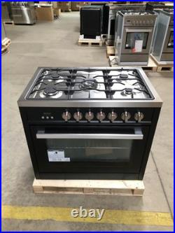 36 in. Gas Range, 5 Burners, Matte Black (OPEN BOX, COSMETIC IMPERFECTIONS)