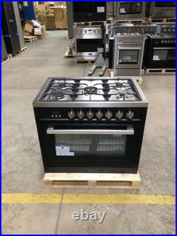 36 in. Gas Range, 5 Burners, Matte Black (OPEN BOX, COSMETIC IMPERFECTIONS)