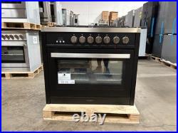 36 in. Gas Range, 5 Burners, Matte Black (OPEN BOX, COSMETIC IMPERFECTIONS)
