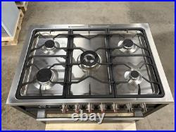 36 in. Gas Range, 5 Burners, Matte Black (OPEN BOX, COSMETIC IMPERFECTIONS)