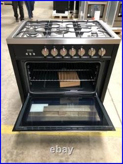 36 in. Gas Range, 5 Burners, Matte Black (OPEN BOX, COSMETIC IMPERFECTIONS)