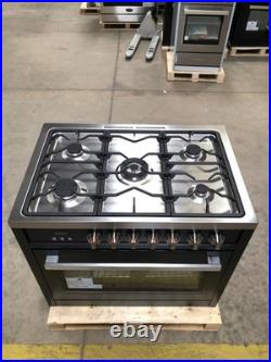 36 in. Gas Range, 5 Burners, Matte Black (OPEN BOX, COSMETIC IMPERFECTIONS)