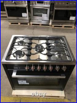 36 in. Gas Range, 5 Burners, Matte Black (OPEN BOX, COSMETIC IMPERFECTIONS)