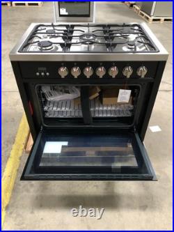36 in. Gas Range, 5 Burners, Matte Black (OPEN BOX, COSMETIC IMPERFECTIONS)