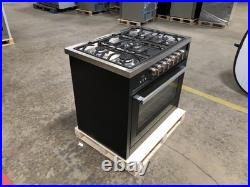 36 in. Gas Range, 5 Burners, Matte Black (OPEN BOX, COSMETIC IMPERFECTIONS)