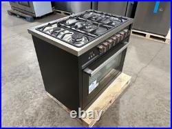36 in. Gas Range, 5 Burners, Matte Black (OPEN BOX, COSMETIC IMPERFECTIONS)