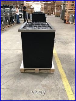 36 in. Gas Range, 5 Burners, Matte Black (OPEN BOX, COSMETIC IMPERFECTIONS)