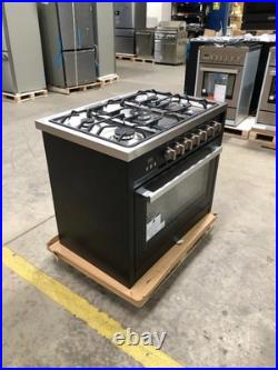 36 in. Gas Range, 5 Burners, Matte Black (OPEN BOX, COSMETIC IMPERFECTIONS)