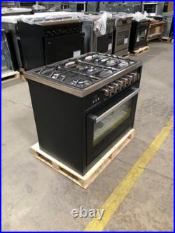 36 in. Gas Range, 5 Burners, Matte Black (OPEN BOX, COSMETIC IMPERFECTIONS)