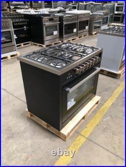 36 in. Gas Range, 5 Burners, Matte Black (OPEN BOX, COSMETIC IMPERFECTIONS)