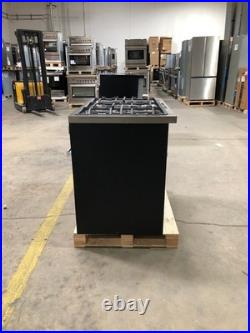 36 in. Gas Range, 5 Burners, Matte Black (OPEN BOX, COSMETIC IMPERFECTIONS)
