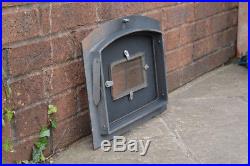 37.3 x 31.3 cm cast iron fire door clay bread oven doors pizza stove smoke house