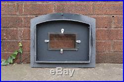 37.3 x 31.5 cm cast iron fire door clay / bread oven doors pizza stove fireplace