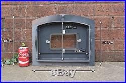 37.3 x 31.5 cm cast iron fire door clay / bread oven doors pizza stove fireplace