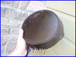 3 Vintage Embossed Number Handles Cast Iron Skillets Pans #7, #8, & #9