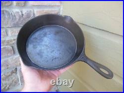 3 Vintage Embossed Number Handles Cast Iron Skillets Pans #7, #8, & #9