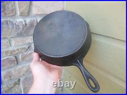 3 Vintage Embossed Number Handles Cast Iron Skillets Pans #7, #8, & #9