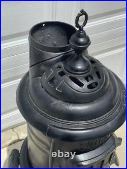 45Tall Antique Cast Iron and Nickel Wood Burning Potbelly Stove IDEAL-OAK No. 77 45Tall Antique Cast Iron and Nickel Wood Burning Potbelly Stove IDEAL-OAK No. 77
