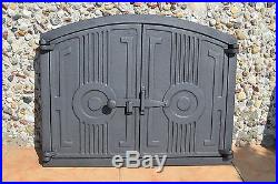 480 x 380mm Cast iron fire door clay / bread oven / pizza stove smoke house