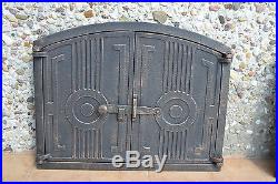 480 x 380mm Cast iron fire door clay / bread oven / pizza stove smoke house