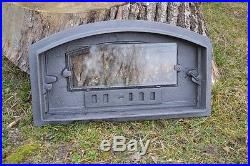 48 x 27cm Cast iron fire door clay / bread oven / pizza stove smoke house DZP08