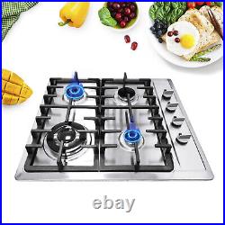 4-Burner Built-in GAS Stove Propane Natural GAS LPG Countertop Gas Stove Cooktop