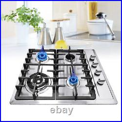 4-Burner Built-in GAS Stove Propane Natural GAS LPG Countertop Gas Stove Cooktop