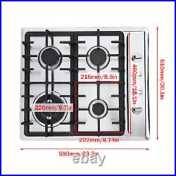 4-Burner Built-in GAS Stove Propane Natural GAS LPG Countertop Gas Stove Cooktop