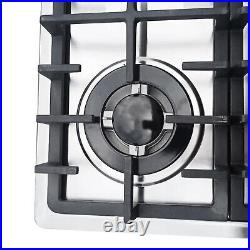 4-Burner Built-in GAS Stove Propane Natural GAS LPG Countertop Gas Stove Cooktop