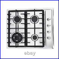 4-Burner Built-in GAS Stove Propane Natural GAS LPG Countertop Gas Stove Cooktop