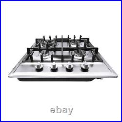 4-Burner Built-in GAS Stove Propane Natural GAS LPG Countertop Gas Stove Cooktop