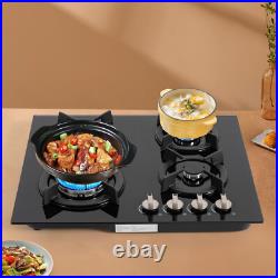 4-Burner Countertop Electronic Stove Built-in Gas Stove Ignition NG Gas Stove 4-Burner Countertop Electronic Stove Built-in Gas Stove Ignition NG Gas Stove