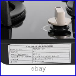 4-Burner Countertop Electronic Stove Built-in Gas Stove Ignition NG Gas Stove 4-Burner Countertop Electronic Stove Built-in Gas Stove Ignition NG Gas Stove