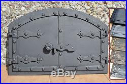 535 x 358mm Cast iron fire door clay / bread oven / pizza stove smoke house