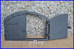 535 x 358mm Cast iron fire door clay / bread oven / pizza stove smoke house