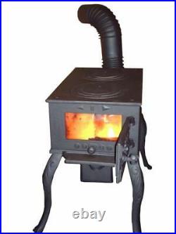 5kW Cast Iron Coal Wood Burner Stove Heater Shed Summerhouse Workshop Garage