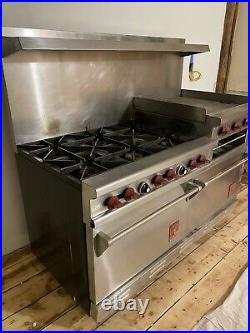 60 Wolf Range-Dual Ovens, 6 Cast iron burners and griddle