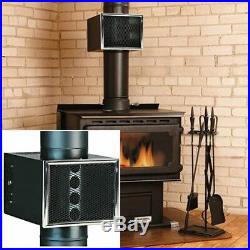 6 Wood Stove Chimney Heat Reclaimer Heating Room Blower Automatic Quiet Fan
