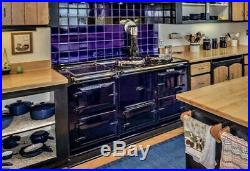 AGA Stove Cooker, 60 Cast Iron 4 Oven, Cobalt Blue, Very Good Working Condition