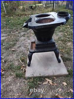 ANTIQUE BLACK CAST IRON wood stove
