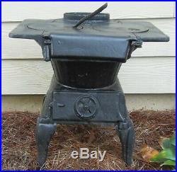 ANTIQUE Cast Iron Wood or Coal Burning Stove For Warming Barn Or Laundry Water