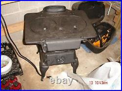 ANTIQUE Cast Iron Wood or Coal Burning Stove For cooking or heating Water