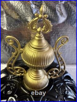 ANTIQUE PARLOR STOVE TOP CAST IRON #419 WithDecorative FINIAL, over 100 Yrs Old