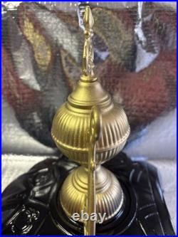 ANTIQUE PARLOR STOVE TOP CAST IRON #419 WithDecorative FINIAL, over 100 Yrs Old