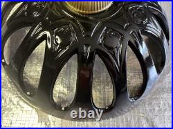 ANTIQUE PARLOR STOVE TOP CAST IRON #419 WithDecorative FINIAL, over 100 Yrs Old