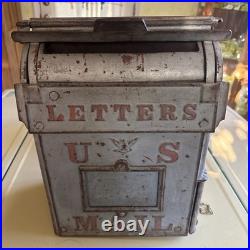 ANTIQUE READING STOVE WORKS USPS Cast Iron Post Office Mail Box 1894 Patent ANTIQUE READING STOVE WORKS USPS Cast Iron Post Office Mail Box 1894 Patent