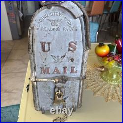 ANTIQUE READING STOVE WORKS USPS Cast Iron Post Office Mail Box 1894 Patent ANTIQUE READING STOVE WORKS USPS Cast Iron Post Office Mail Box 1894 Patent