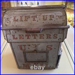 ANTIQUE READING STOVE WORKS USPS Cast Iron Post Office Mail Box 1894 Patent ANTIQUE READING STOVE WORKS USPS Cast Iron Post Office Mail Box 1894 Patent